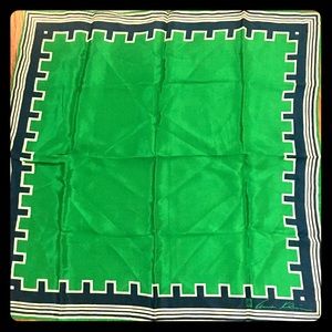 Anne Klein vintage silk scarf 60s 70s